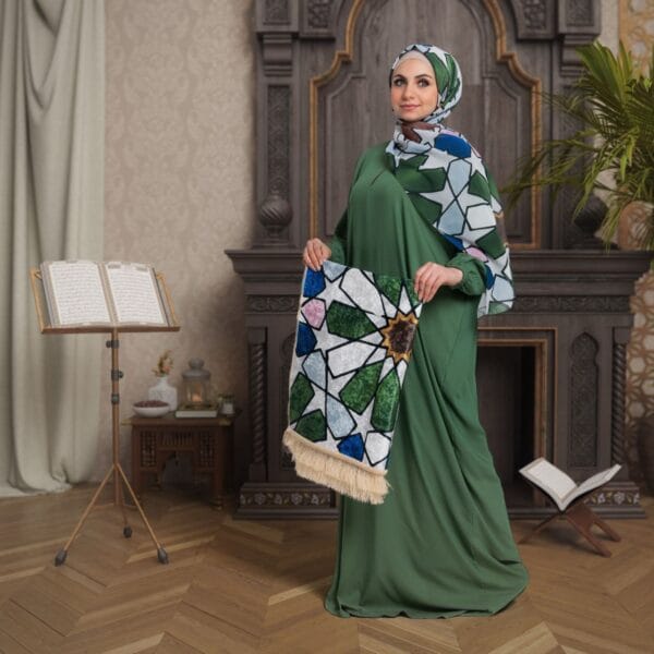 عبايات صلاة مصرية بالشال وسجاد صلاة – Image 2