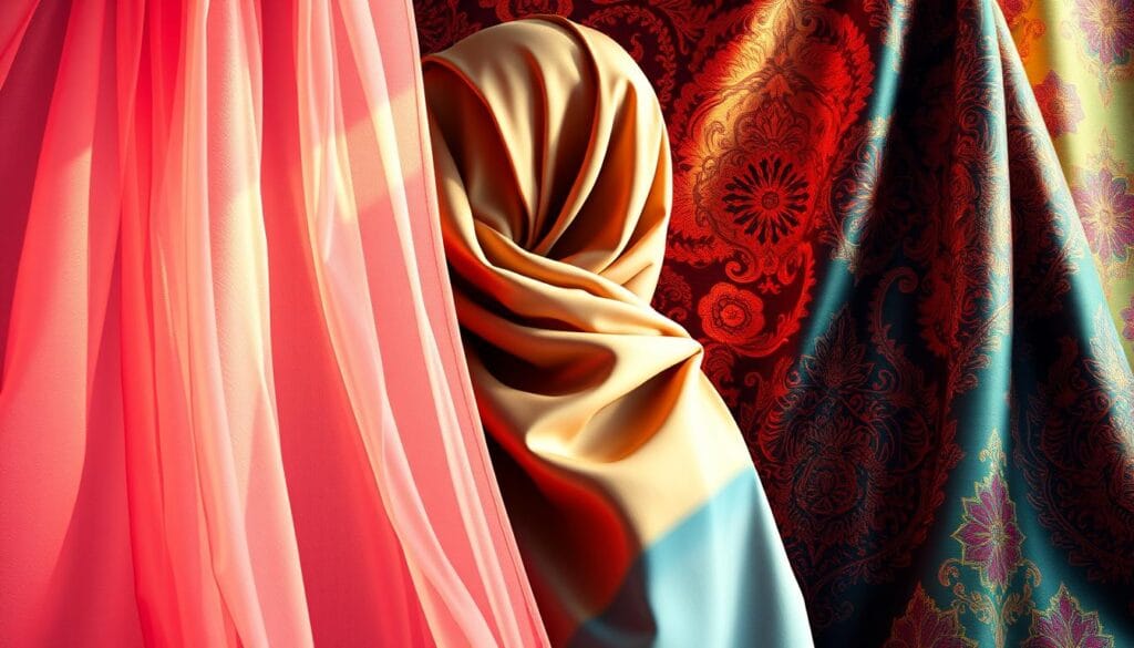 أفضل أنواع الأقمشة لتصميم الحجاب