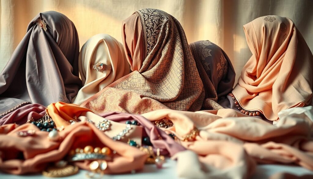 اكسسوارات لملابس الحجاب