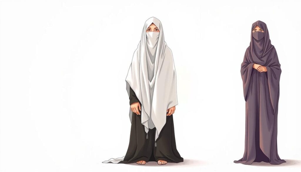 الفرق بين الحجاب والنقاب والخمار