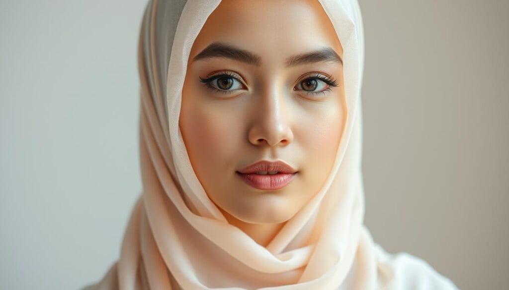 دمج المكياج مع الحجاب دمج المكياج مع الحجاب